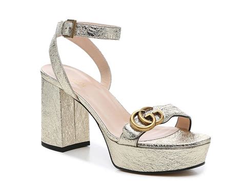 gucci marmont metallic city sandal gold|Gucci Marmont sandals review.